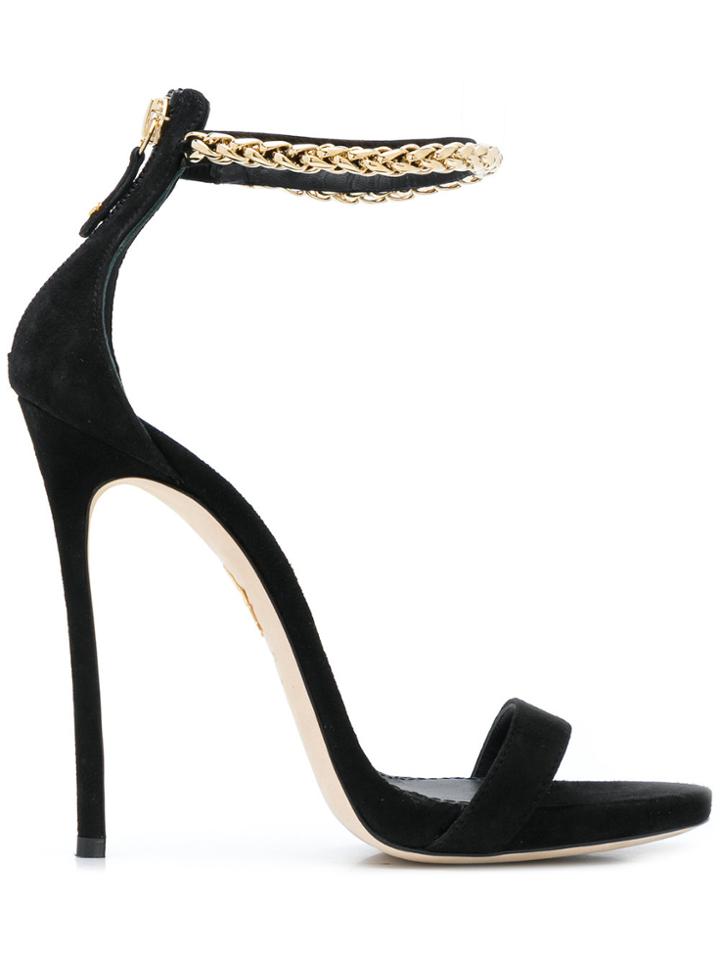 Dsquared2 Chain Trimmed Sandals - Black