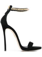 Dsquared2 Chain Trimmed Sandals - Black