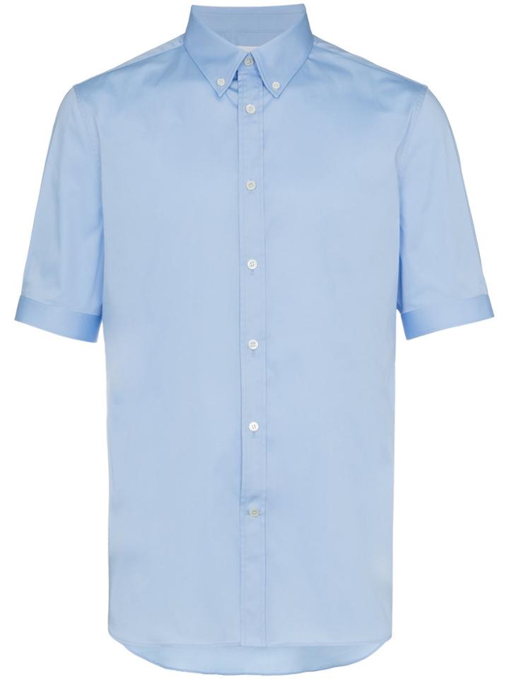 Alexander Mcqueen Brad Pitt Slim-fit Shirt - Blue