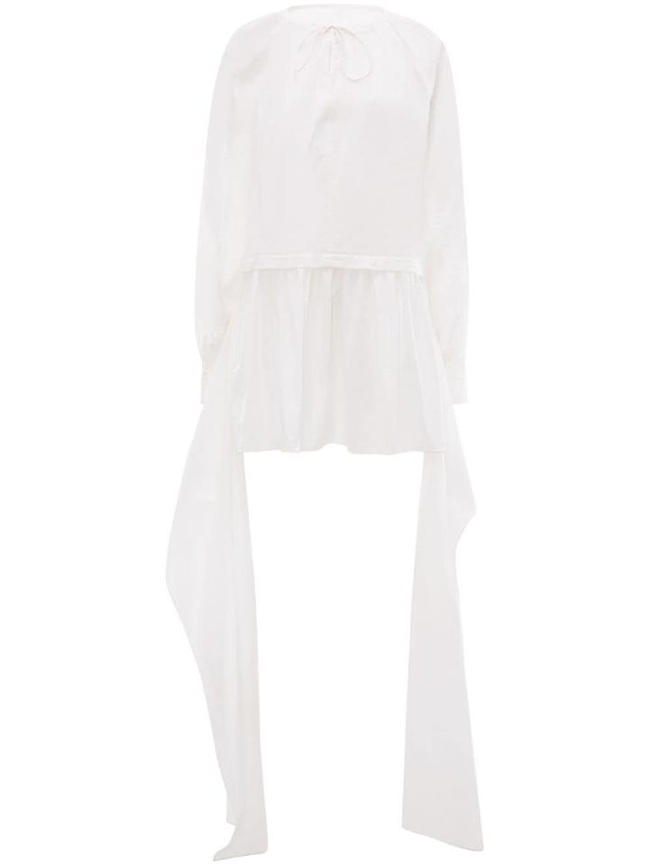 Jw Anderson Tab Details A-line Dress - White