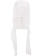 Jw Anderson Tab Details A-line Dress - White