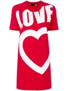 Love Moschino Logo Print T-shirt Dress - Red