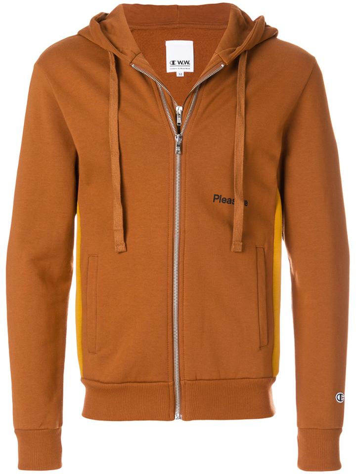 Champion X Wood Wood Zipped Hoodie - Brown