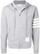 Thom Browne 4-bar Half-&-half Hoodie - Grey