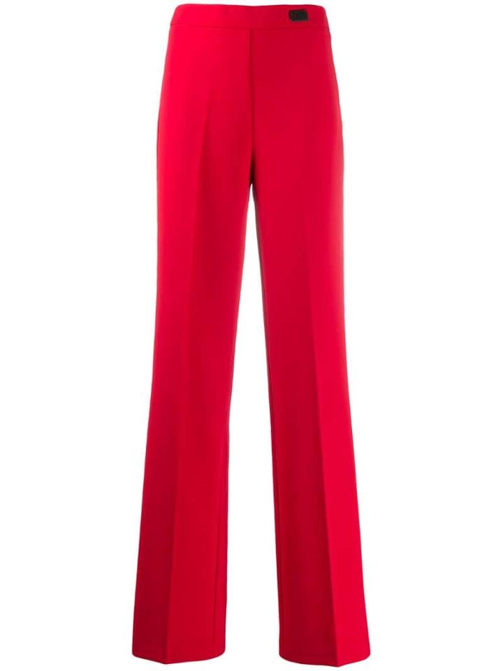 Be Blumarine Wide-leg Trousers - Red