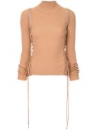 Dion Lee Aviation Laced Skivvy - Brown