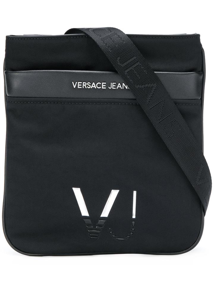 Versace Jeans Small Logo Messenger Bag - Black