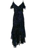 Peter Pilotto Devore Velvet Gown - Blue