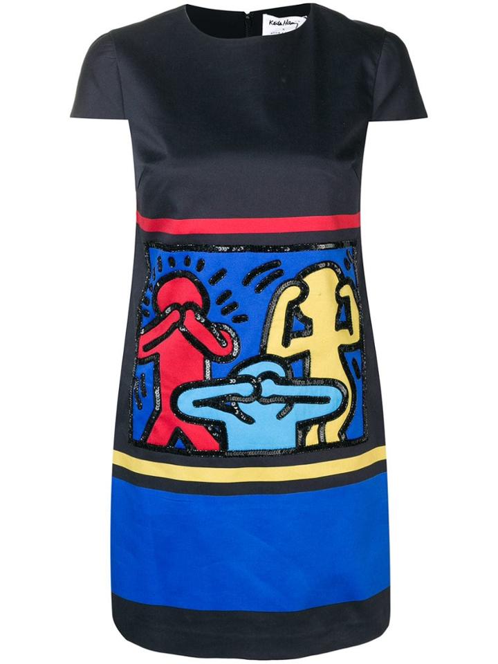 Alice+olivia Sequin Embellished Shift Dress - Blue