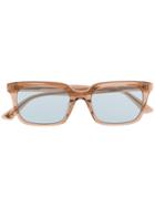 Mcq Alexander Mcqueen Square Frame Sunglasses - Neutrals