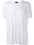 Loose Scoop Neck T-shirt - Men - Rayon - Xl, White, Rayon, Unconditional