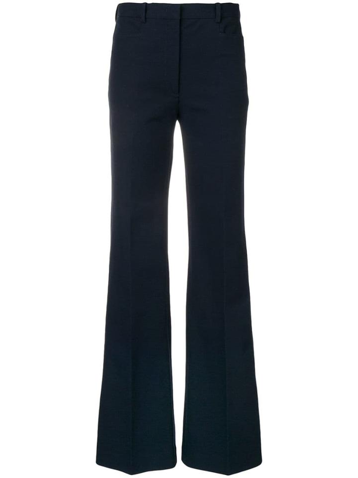 Joseph Flared Leg Trousers - Blue