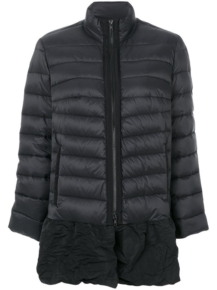 Red Valentino - Puffer Jacket - Women - Feather Down/polyamide/polyester - 44, Black, Feather Down/polyamide/polyester