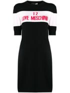 Love Moschino Colour-block Sweater Dress - Black