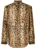 Gitman Vintage Faux Fur Leopard Shirt - Neutrals