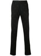 Etro Printed Slim Fit Trousers - Black