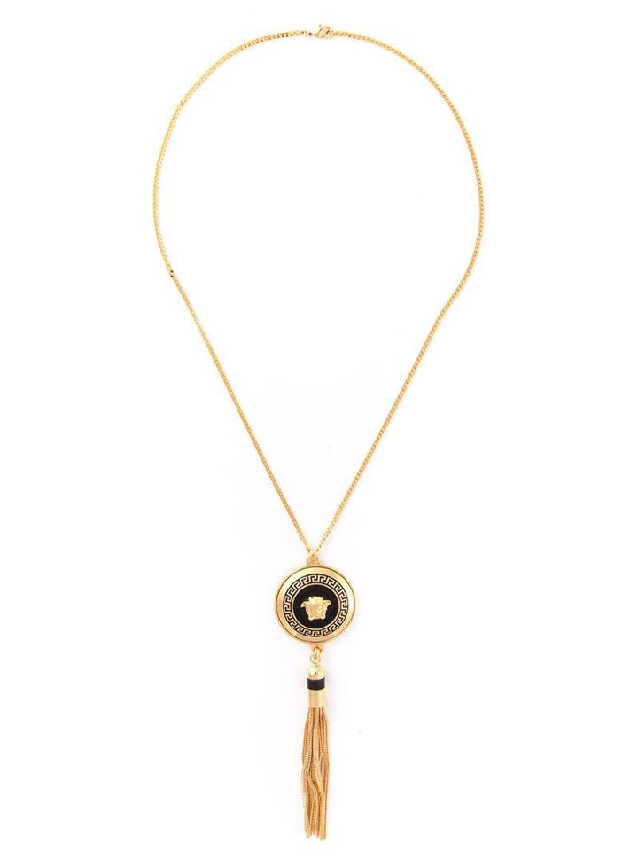 Versace 'medusa Tassel' Necklace