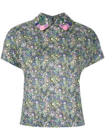 Olympia Le-tan Lila Printed Top - Multicolour