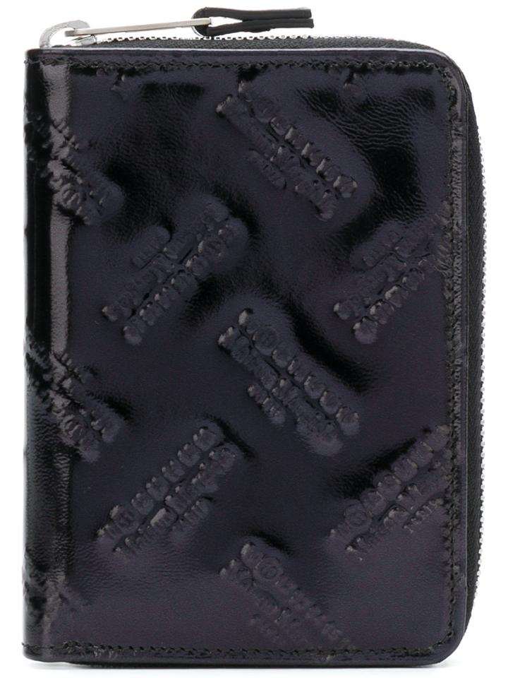 Maison Margiela Embossed Logo Wallet - Black