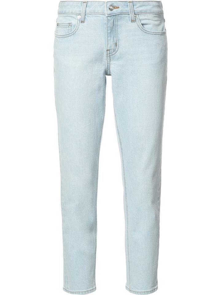 Derek Lam 10 Crosby Super Light Wash Jeans, Women's, Size: 24, Blue, Cotton/elastodiene