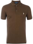 Polo Ralph Lauren Logo Embroidered Polo Shirt, Men's, Size: Xl, Brown, Cotton/spandex/elastane