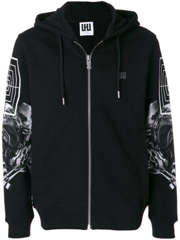 Yuiki Shimoji Zipped Hoodie - Black