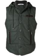 La Fileria For D'aniello Hooded Gilet - Green