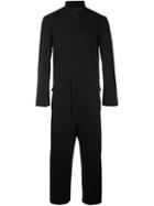 D.gnak Chinese Collar Jumpsuit, Men's, Size: 46, Black, Nylon/polyester/wool