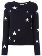 Chinti & Parker Cashmere Star Intarsia Sweater - Blue