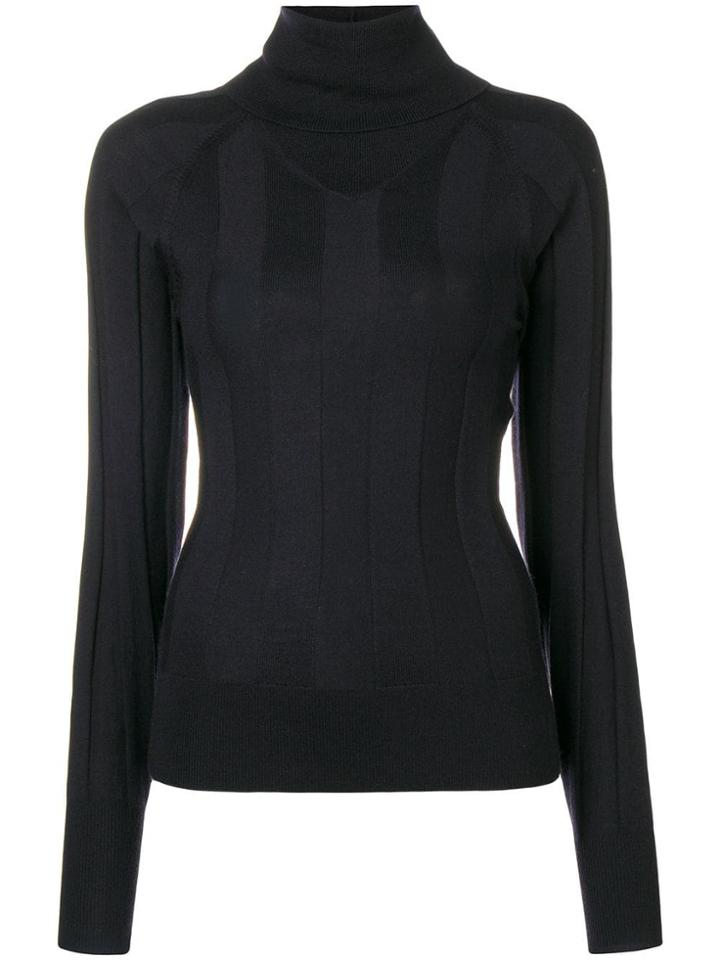 Joseph Turtleneck Knit Top - Black