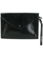 Hermès Vintage Envelope Clutch Bag, Adult Unisex, Black