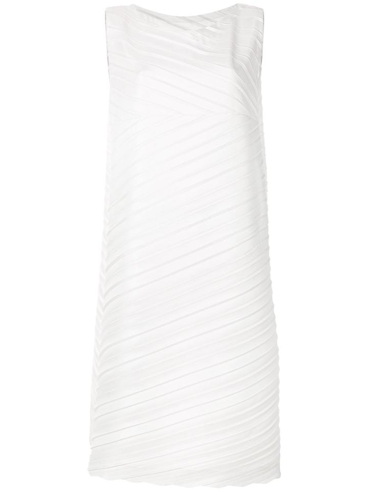 Issey Miyake Pleated Shift Dress - Grey