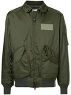 Marka Zipped Bomber Jacket - Green