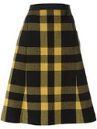 Maison Margiela Checked A-line Skirt