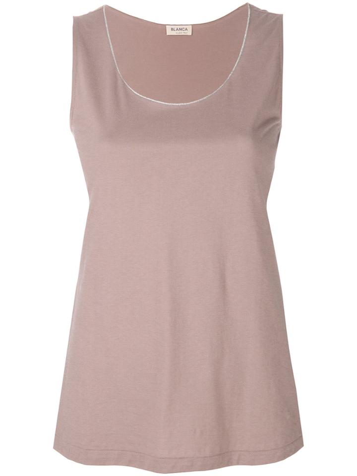 Blanca Classic Tank Top - Brown