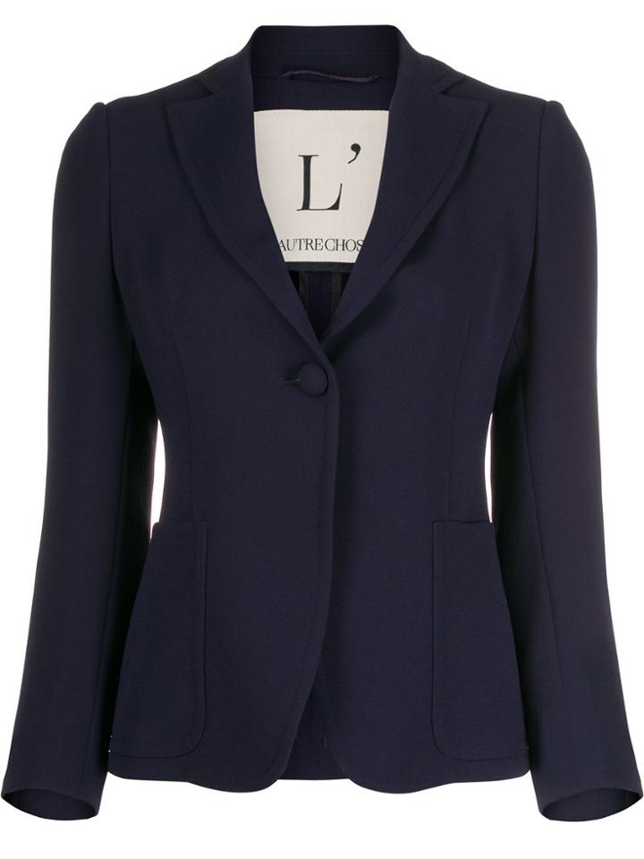 L'autre Chose Slim Fit Blazer - Blue