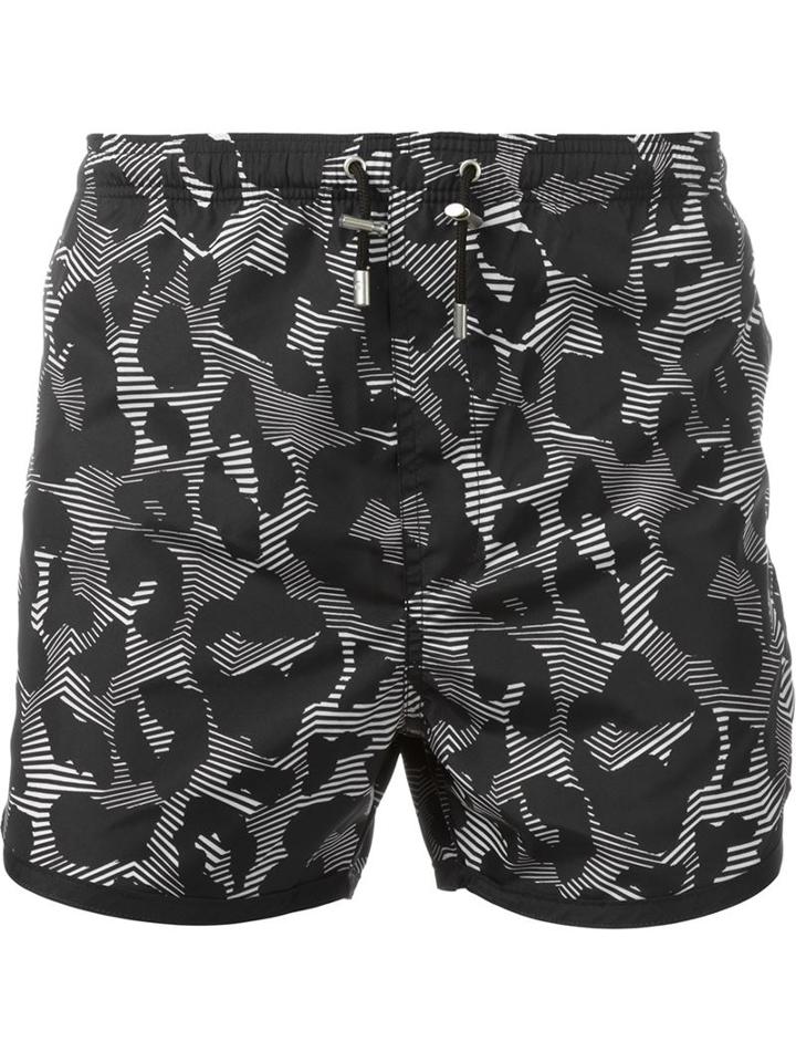 Neil Barrett Graphic Animal Print Swimming Shorts