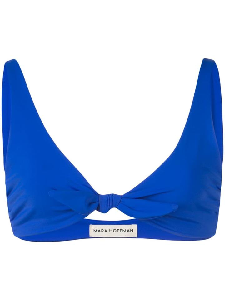 Mara Hoffman Rio Front-tie Bikini Top - Blue