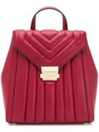 Michael Michael Kors Whitney Quilted Backpack - Red