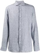 Z Zegna Melange Knit Shirt - Blue