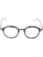 Thom Browne Round Frame Glasses, Brown, Acetate/titanium