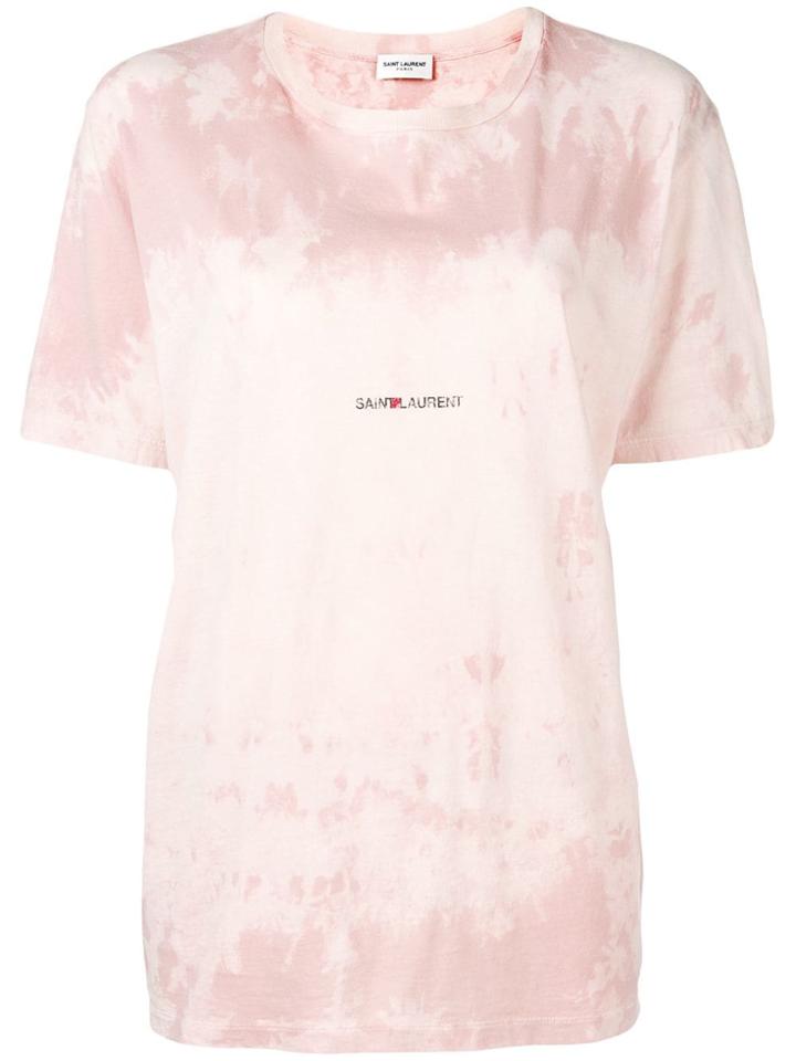 Saint Laurent Tie-dye T-shirt - Pink