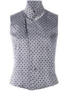 A.f.vandevorst 'girl' Top, Size: 38, Grey, Cupro/polyester
