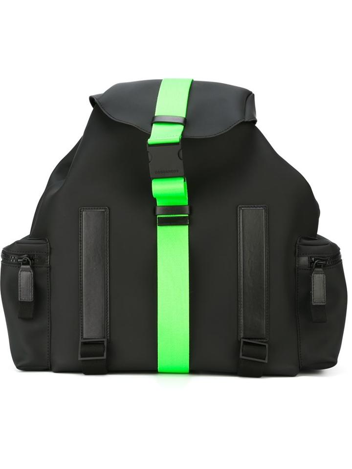 Dsquared2 Contrasted Stripe Backpack