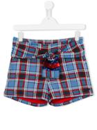 Little Marc Jacobs Checked Shorts, Girl's, Size: 14 Yrs, Blue