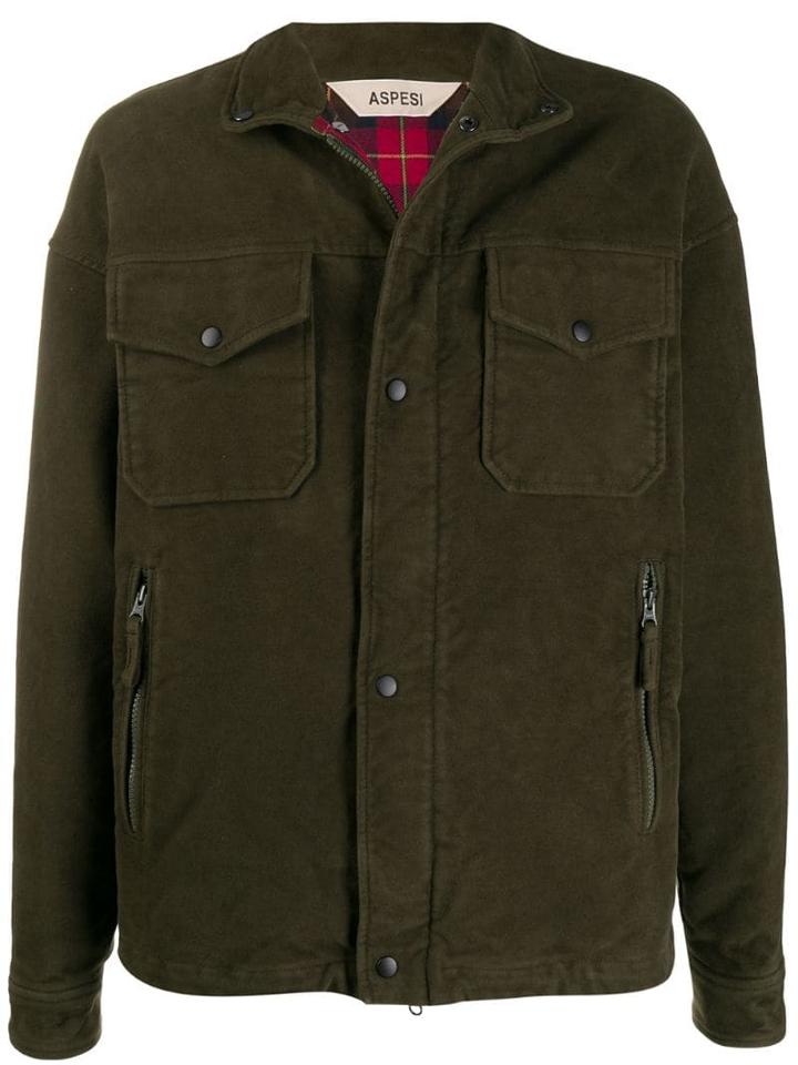 Aspesi Short Military Jacket - Green
