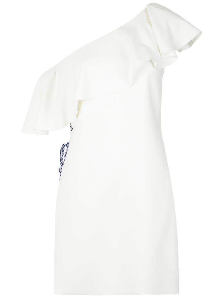 Nk Ruffled One Shoulder Dress - White