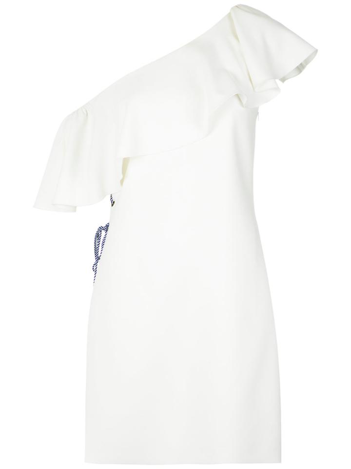 Nk Ruffled One Shoulder Dress - White
