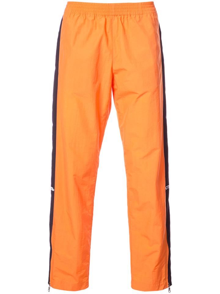 Heron Preston Side Stripe Sweat Pants - Yellow & Orange