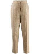 Brunello Cucinelli Sequin Embellished Trousers - Neutrals